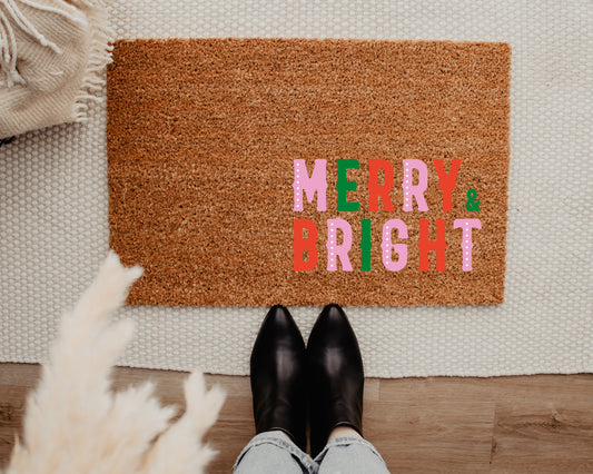 Merry Bright Retro Doormat
