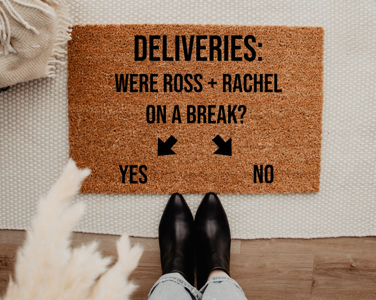 Friends Ross & Rachel Doormat