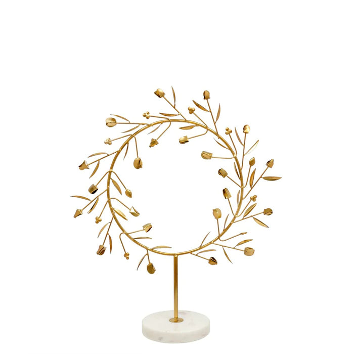 Athenos Wreath on Stand