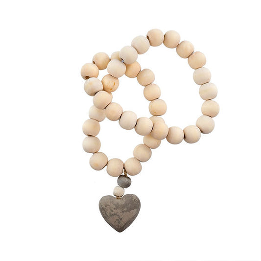 Heart Wooden Prayer Beads