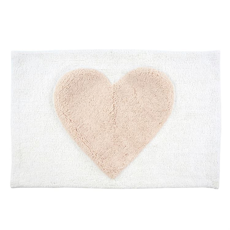 Heart Pink Bath Mat