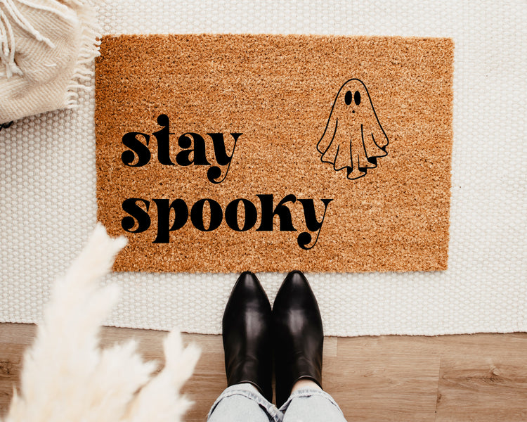 Stay Spooky Ghost Doormat
