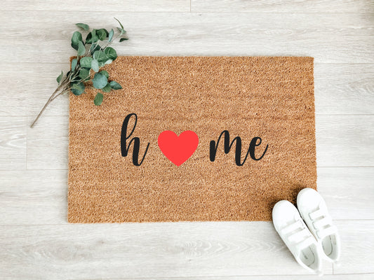 Home Red Heart Doormat