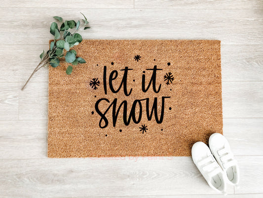 Let it Snow Doormat, Christmas Doormat