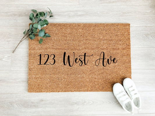 Custom Street Address Doormat