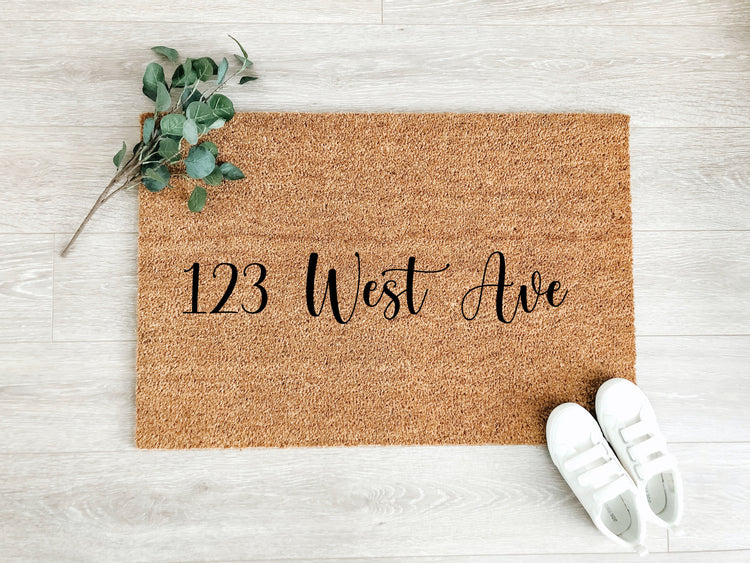 Custom Street Address Doormat