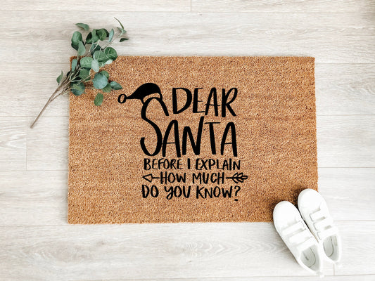 Dear Santa Doormat