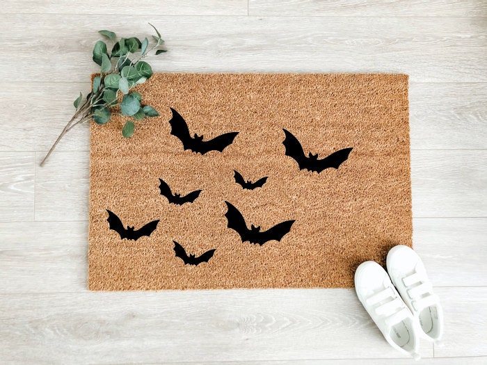 Bats Halloween Doormat