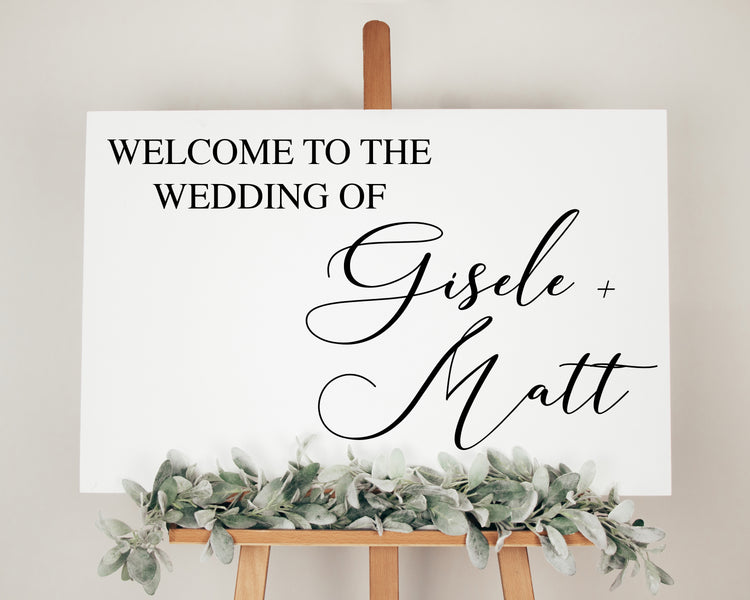 Acrylic Wedding Welcome Sign